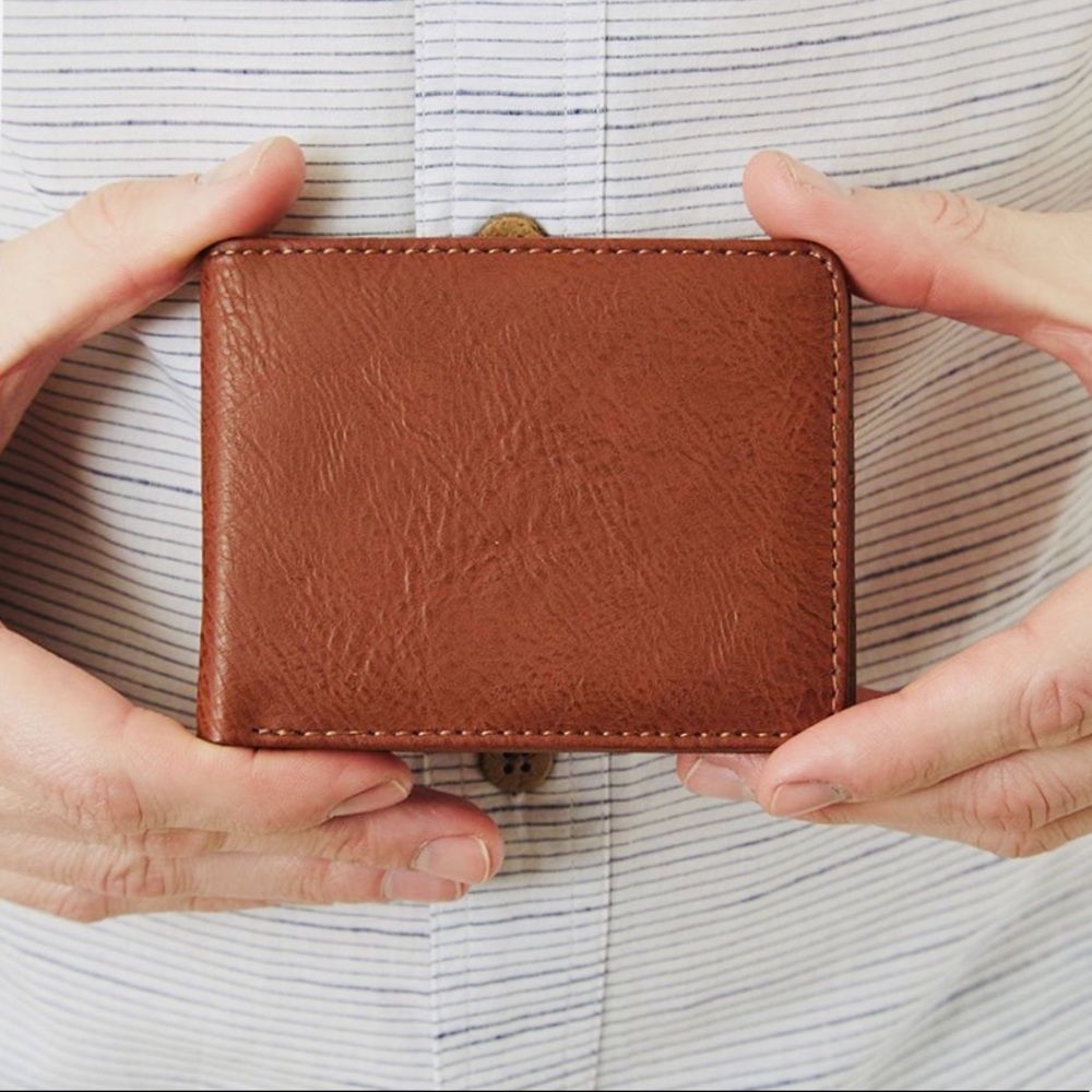 Evan Vegan Leather Bi-Fold Wallet - PX Clothing